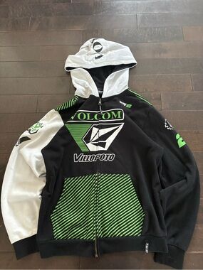 Volcom racing hoodie zip up